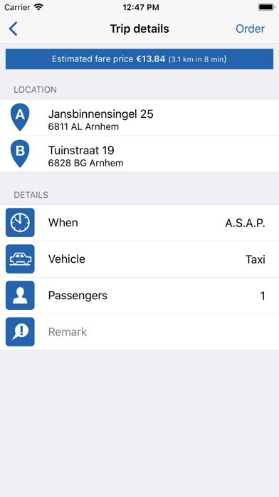 Taxi Arnhem screenshot 2