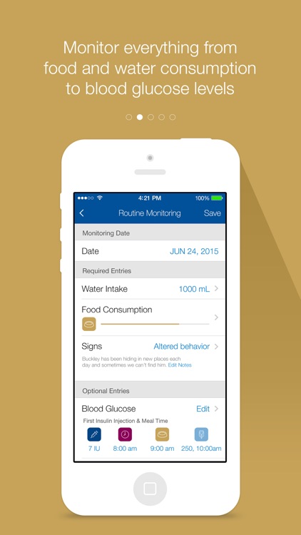 Pet Diabetes Tracker