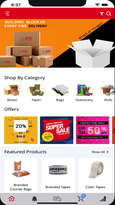 DCGpac-Online Packaging Store screenshot 2