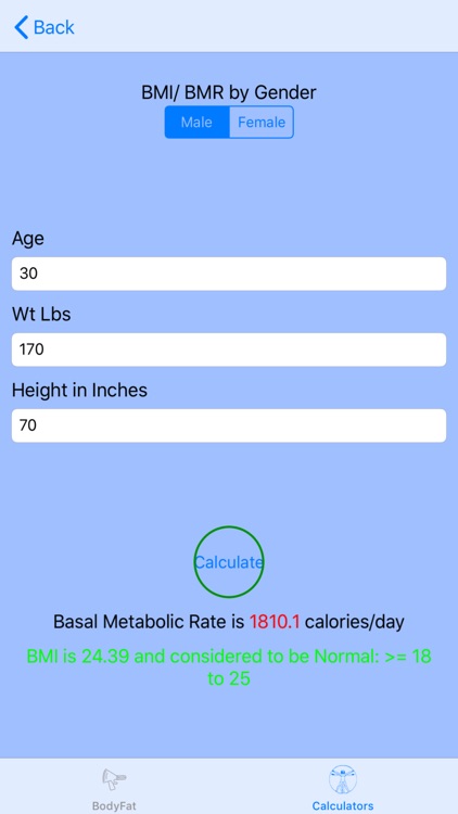 Calculate My Body screenshot-3