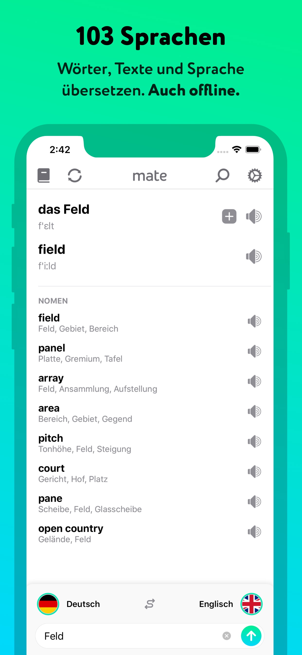Offline Sprachubersetzer Mate App Store Review Aso Revenue Downloads Appfollow