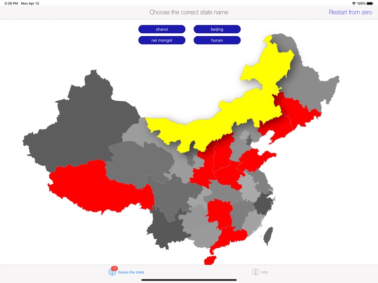 Guess the State China Kids