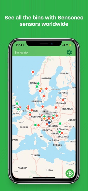 Waste monitoring app Sensoneo