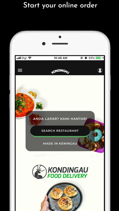 Kondingau Food Delivery screenshot 2