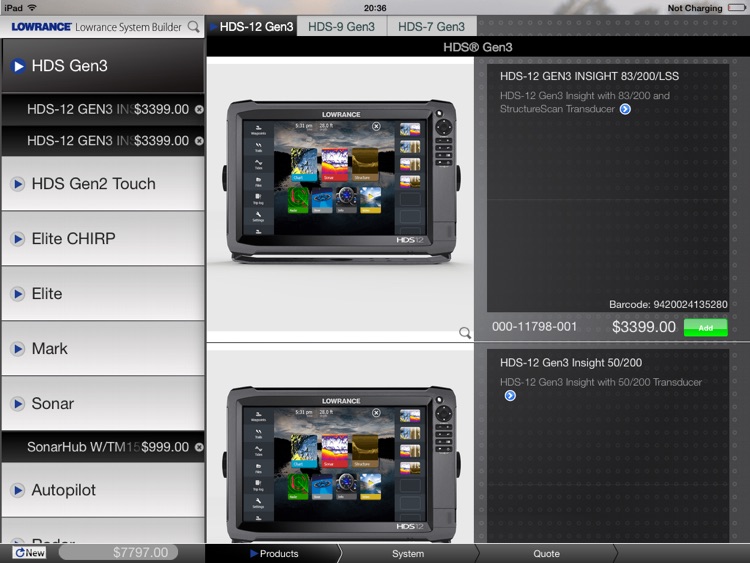 Lowrance System Builder