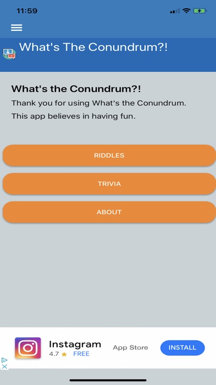 What's The Conundrum!