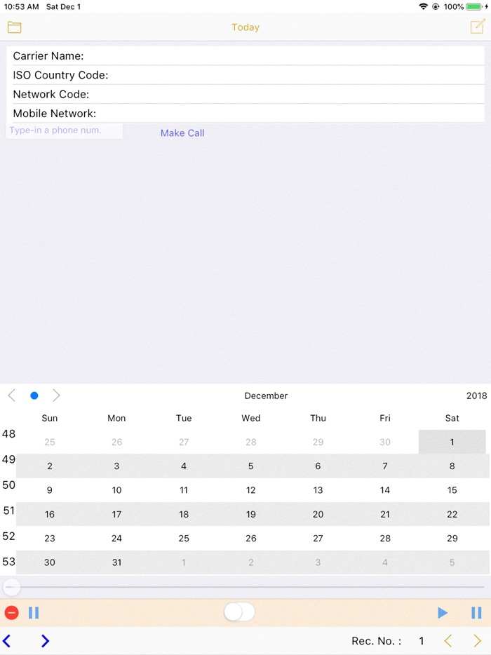 Phone Calendar - call memo