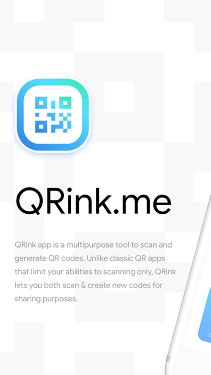 QRink.me — QR Generator & Scan