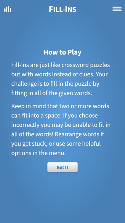 Fill Ins · Word Fit Puzzle screenshot-4