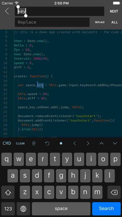 GoCoEdit - Code & Tex... screenshot1