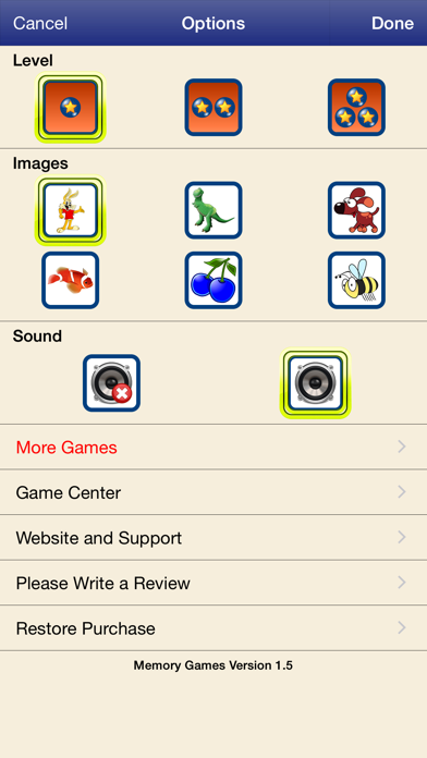 How to cancel & delete Memory Games with Animals from iphone & ipad 4