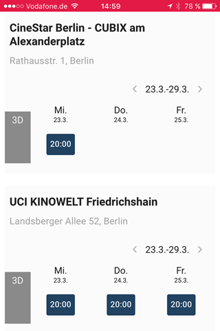 DeinKinoticket screenshot 3