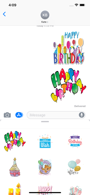 Happy Birthday Emoji Stickers(圖6)-速報App