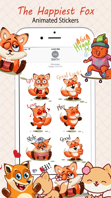 Cute Fox Stickers screenshot-1