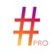 - Load hashtags easily by pasting from the clipboard to the app
