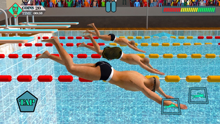 Olympic Summer Pool Water Race