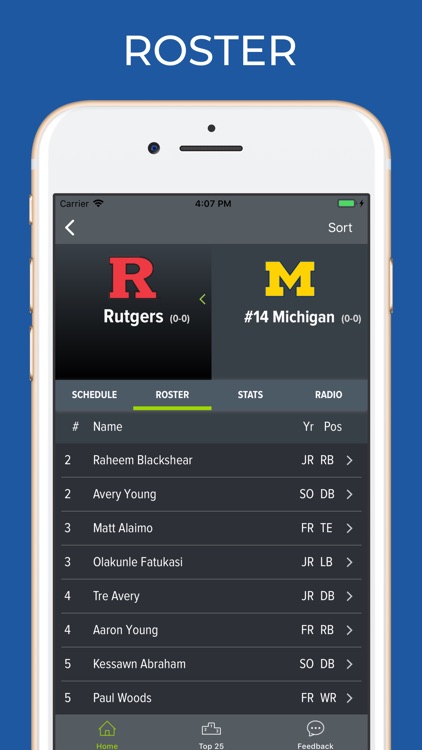 Rutgers Football Schedules
