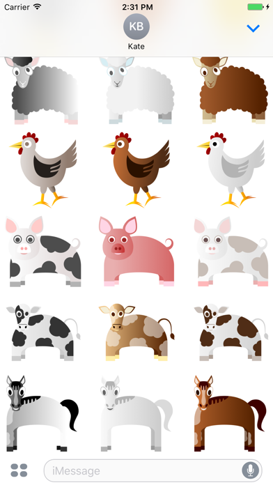 Screenshot #2 pour Little Pets Stickers