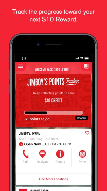 Jimboy's Tacos Rewards