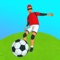 Swipe to kick ball and score goal 