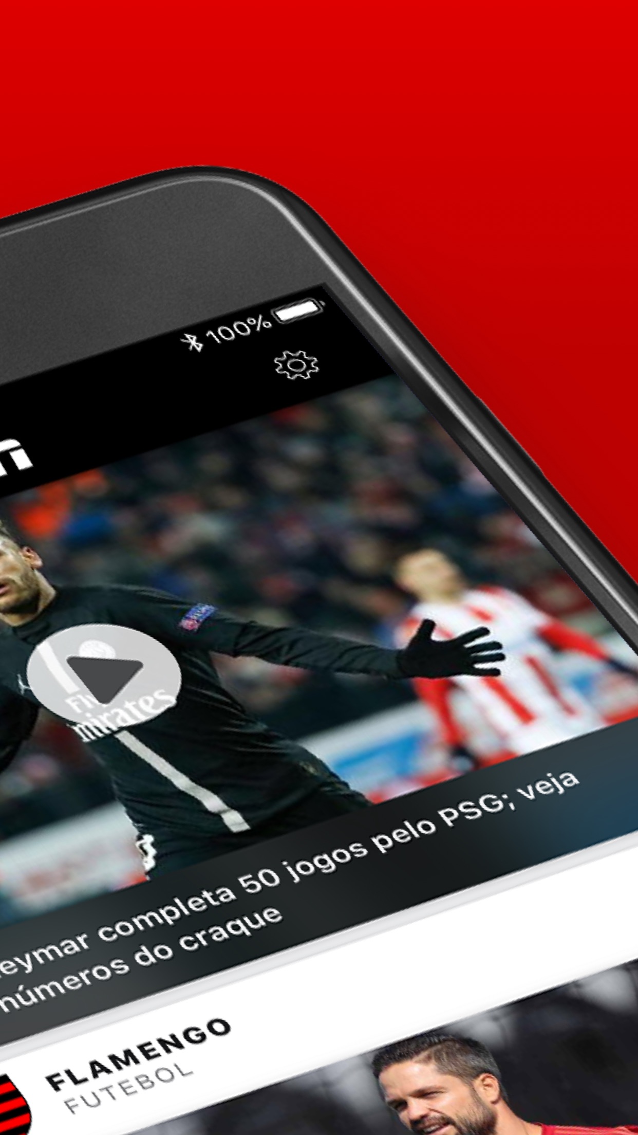 Screenshot do app ESPN: Vídeos e jogos ao vivo