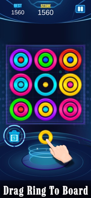 Ring Color Puzzle Match 3 Game