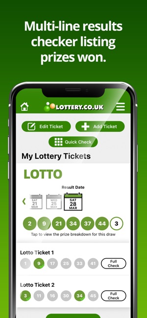 lotto prize checker