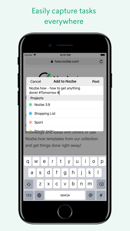 Nozbe: Productive team screenshot-4