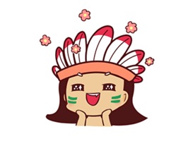 Indian Girl  Animated Stickers