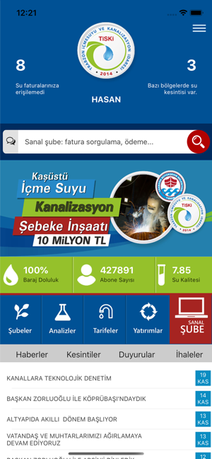 TİSKİ Mobil(圖1)-速報App