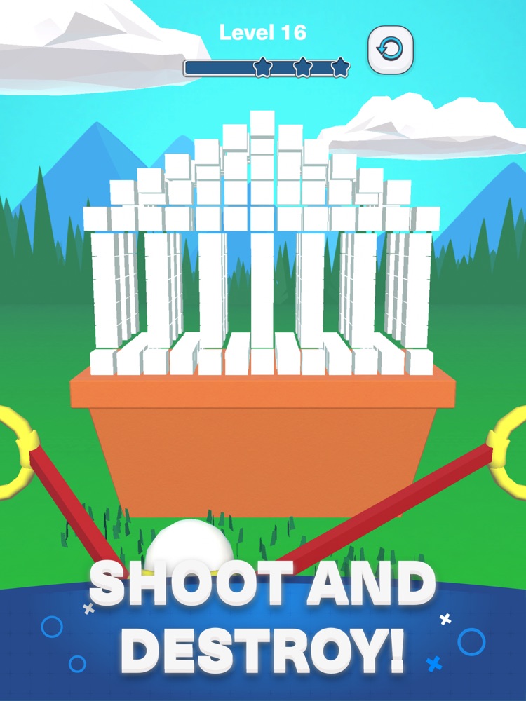 Super Slingshot Arcade game App for iPhone Free Download Super