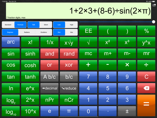Talking Scientific Calculator screenshot