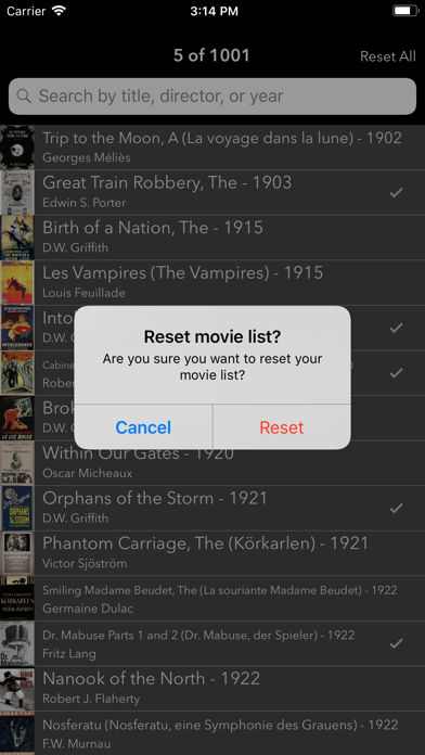 How to cancel & delete 1001 Movies from iphone & ipad 3