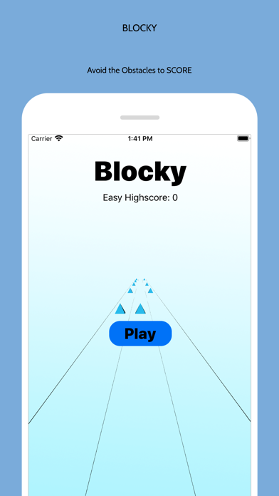 How to cancel & delete Blocky - Run, Avoid, Score from iphone & ipad 1