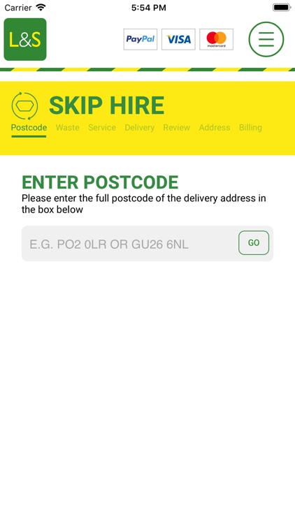 L&S Waste Online Ordering