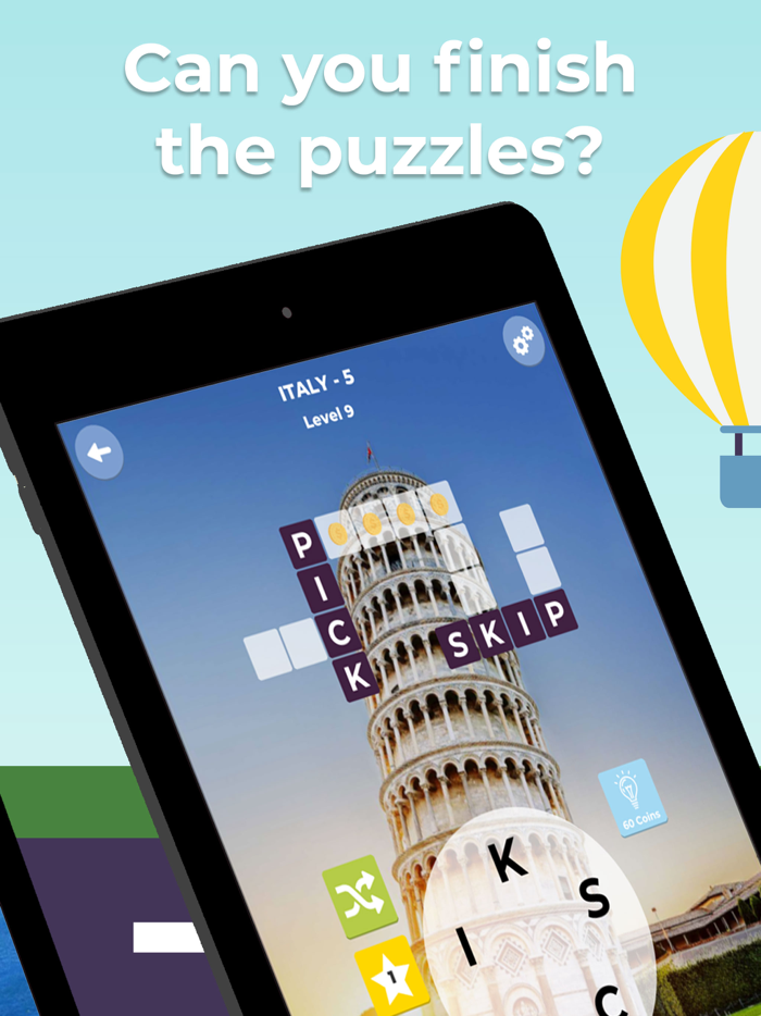 Word Travel Crossword Puzzles