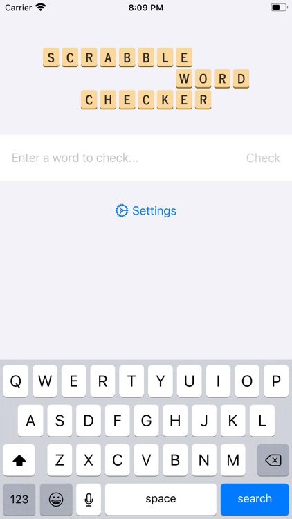 Word Checker for SCRABBLE