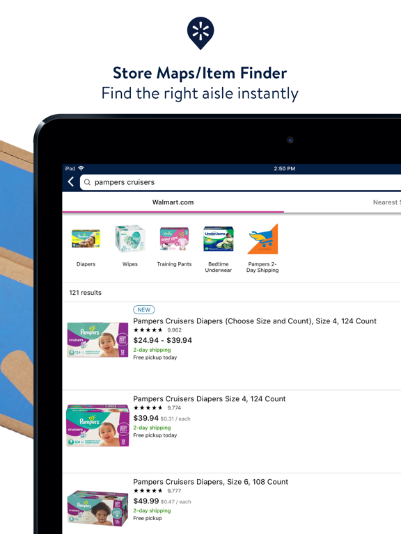 iPad Image of Walmart - Save Time and Money