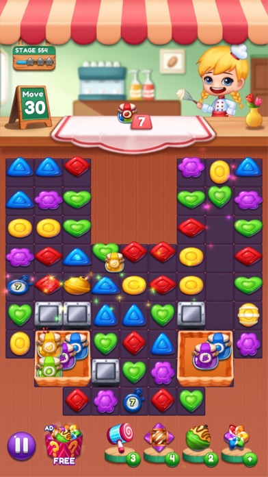 Sweet Candy POP Match 3 PuzzleCapture d'écran de 9