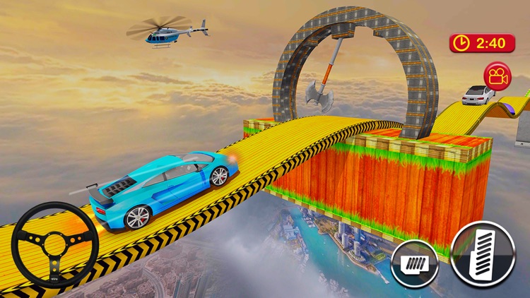 Car Driving on Sky Tracks screenshot-4