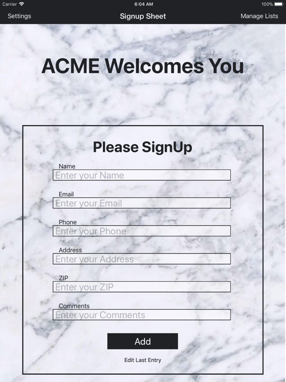 Sign-Up Sheet screenshot-7