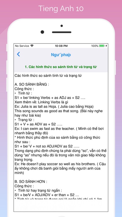 Tieng Anh Lop 10 - English 10 screenshot-7