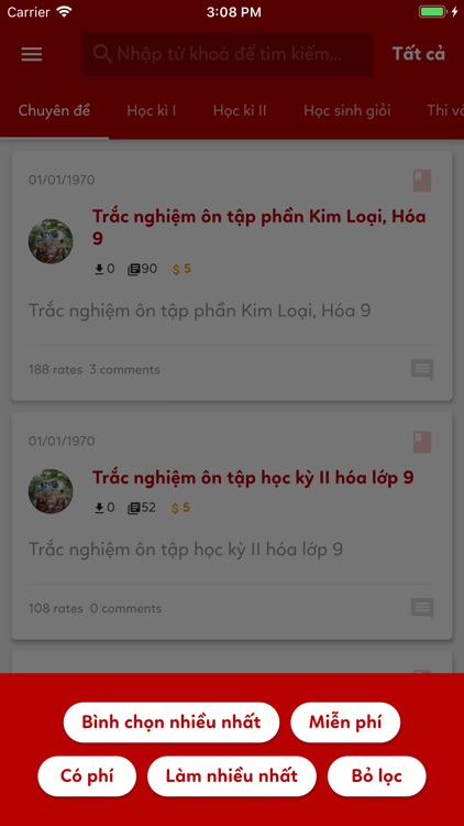 EzQuiz - Đề thi lớp 9, vào 10 screenshot-4