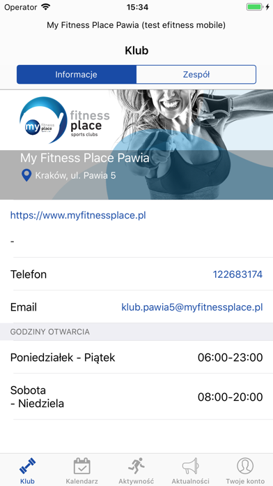 My Fitness Place App screenshot 2