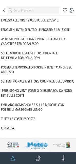 app meteo aeronautica militare scaricare