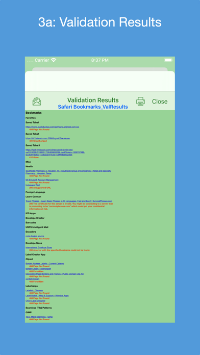 Bookmarks Validator screenshot 4