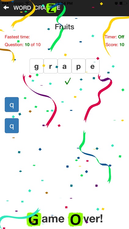 Word Craze -Unscramble Letters