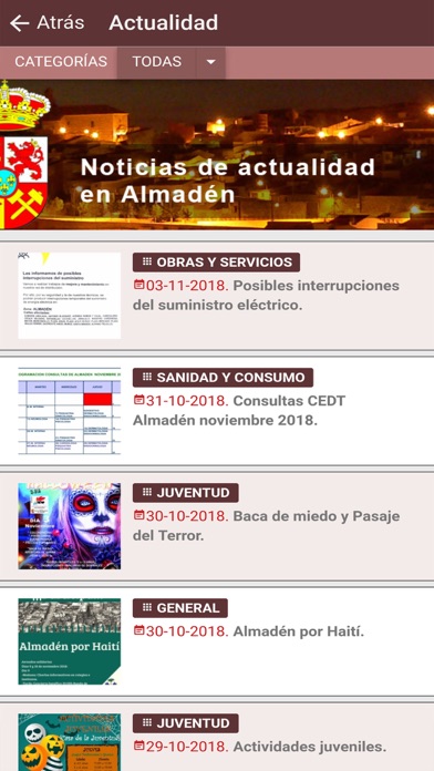 Info Almadén screenshot 2