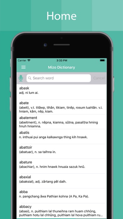 Mizo Dictionary Offline screenshot 2