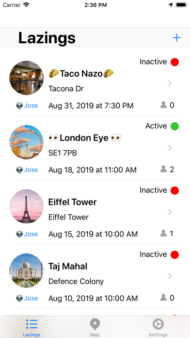 Meet people or contacts on map screenshot 2